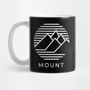 Retro Monochrome Mount Mug